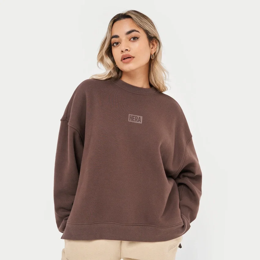 Bluza Rewear Collective – kolor brązowy łupkowy Bluza Rewear Collective – kolor brązowy łupkowy