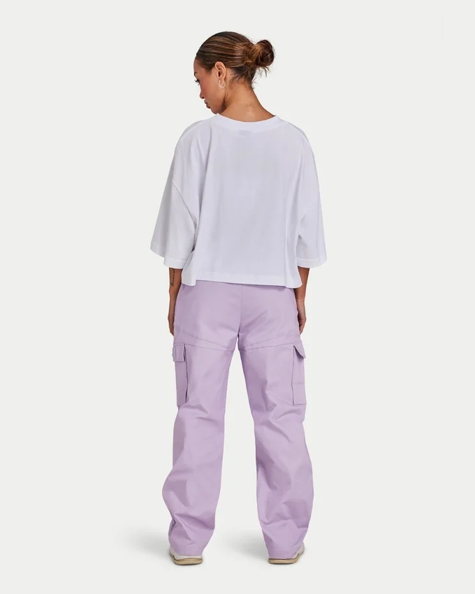 Damowe spodnie cargo – wiosenny liliowy Damowe spodnie cargo – wiosenny liliowy