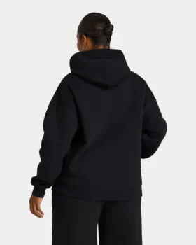 Damska bluza z kapturem 365 w stylu oversize – czarna