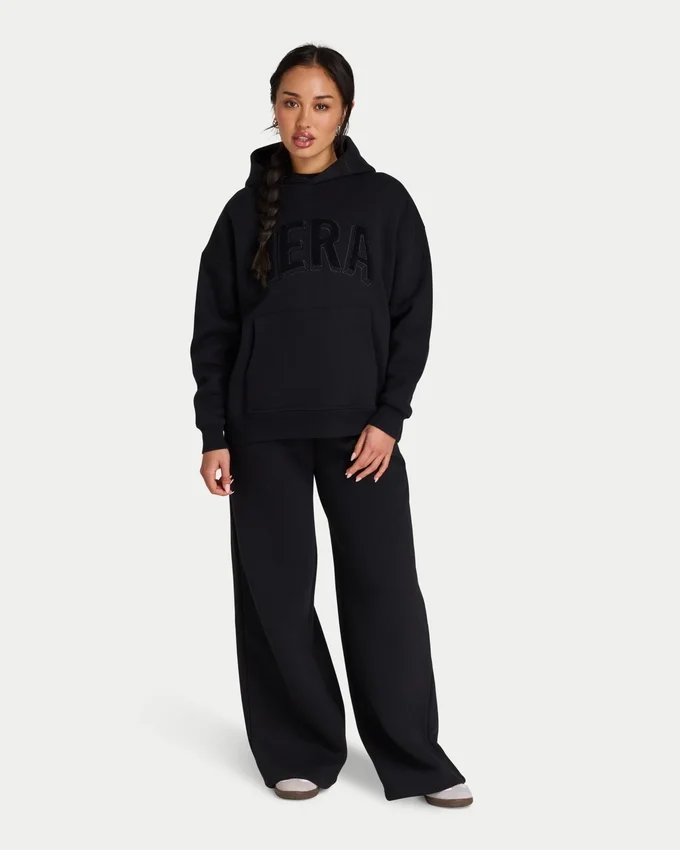 Damska bluza z kapturem 365 w stylu oversize – czarna Damska bluza z kapturem 365 w stylu oversize – czarna