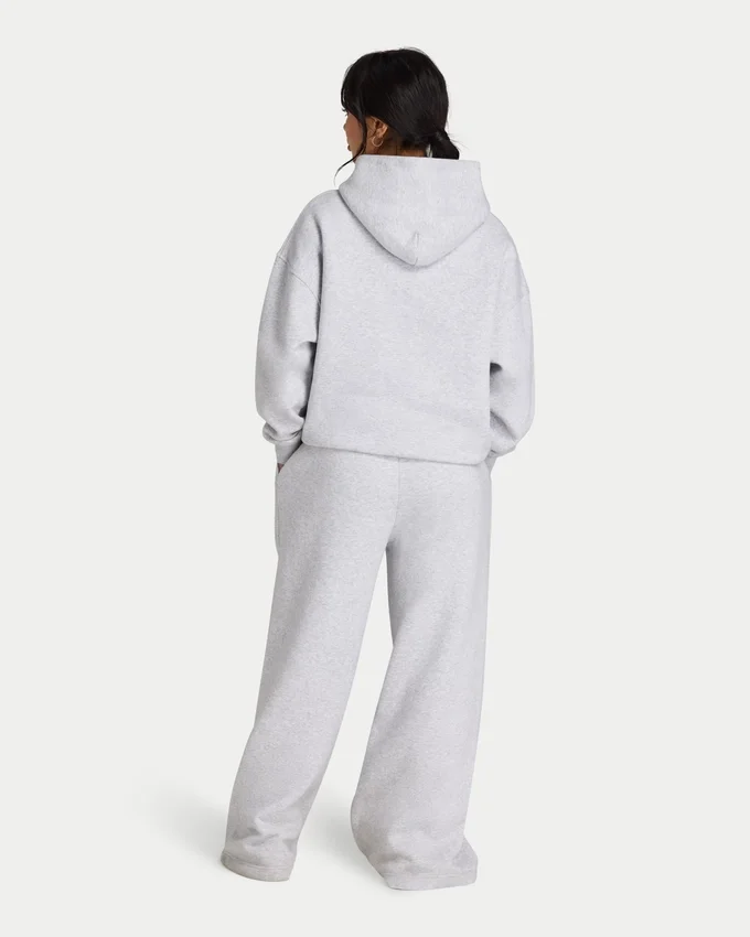 Damska bluza z kapturem 365 w stylu oversize – szara melanżowa Damska bluza z kapturem 365 w stylu oversize – szara melanżowa