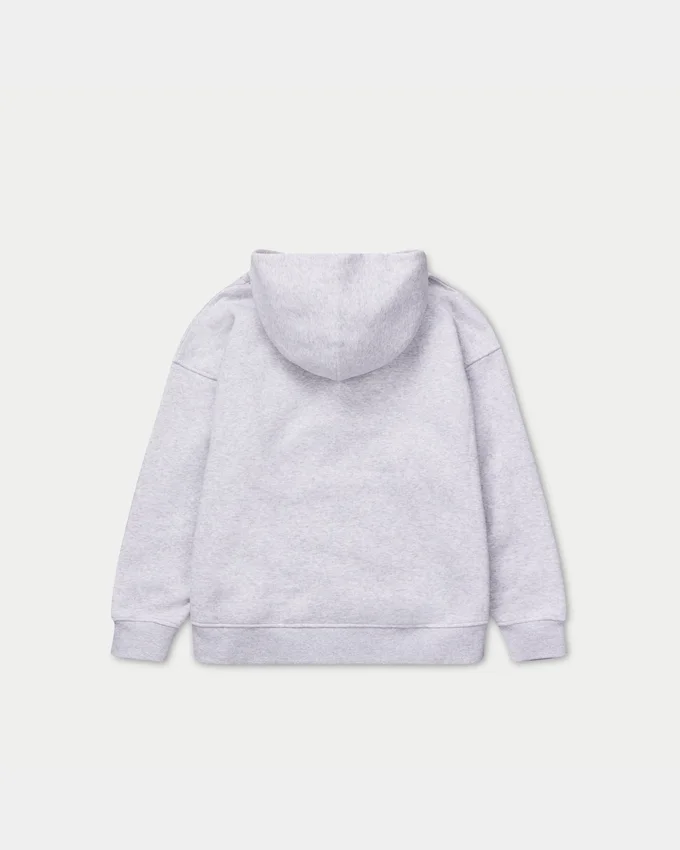 Damska bluza z kapturem 365 w stylu oversize – szara melanżowa Damska bluza z kapturem 365 w stylu oversize – szara melanżowa