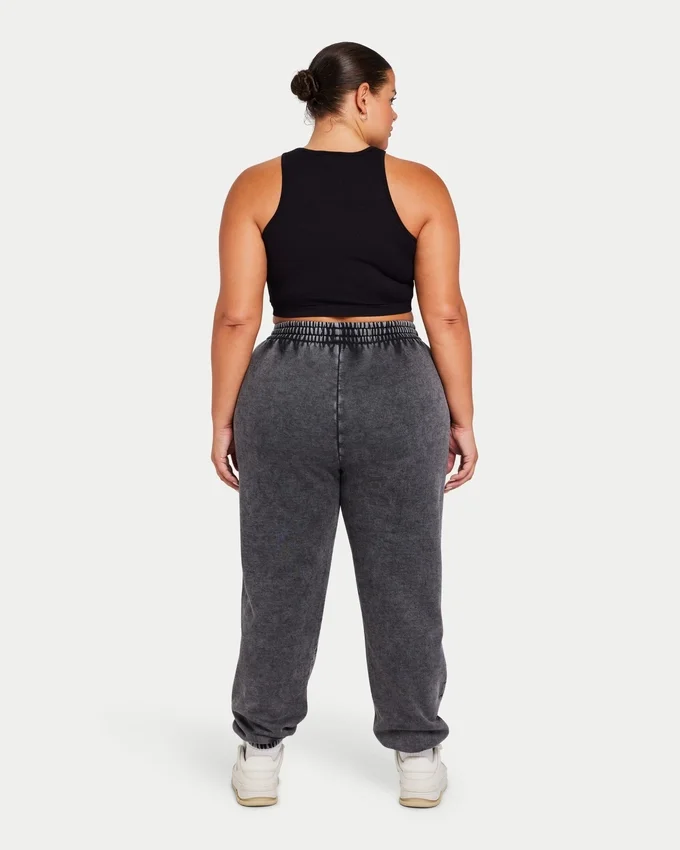 Damska koszulka crop top typu racer – czarna Damska koszulka crop top typu racer – czarna