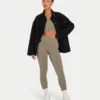 Damska legginsy Essential – szary bagienny
