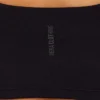 Damska podstawowa bluzka typu crop top – czarna Damska podstawowa bluzka typu crop top – czarna