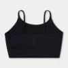 Damska podstawowa bluzka typu crop top – czarna Damska podstawowa bluzka typu crop top – czarna
