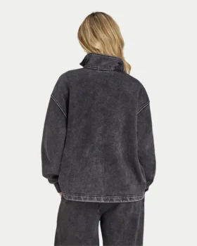 Damska Signature sprana bluza oversize z zamkiem 1/4
