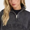 Damska Signature sprana bluza oversize z zamkiem 1/4