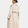 Damski trencz oversize – safari
