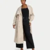 Damski trencz oversize – safari