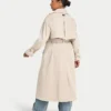 Damski trencz oversize – safari