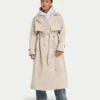 Damski trencz oversize – safari