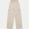 Damskie spodnie cargo – kolor owsiany Damskie spodnie cargo – kolor owsiany