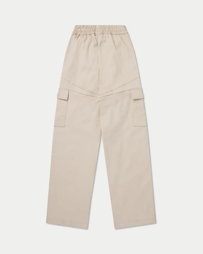 Damskie spodnie cargo – kolor owsiany Damskie spodnie cargo – kolor owsiany
