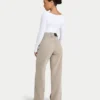 Dżinsy damskie wide leg – kolor kamienny Dżinsy damskie wide leg – kolor kamienny