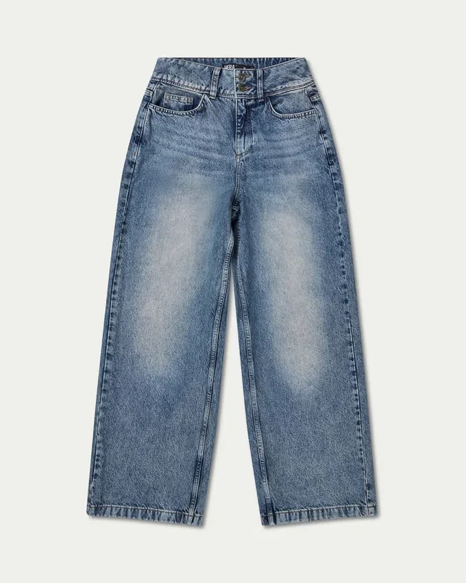 Dżinsy damskie wide leg – średni odcień Dżinsy damskie wide leg – średni odcień