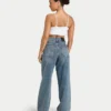 Dżinsy damskie wide leg – średni odcień Dżinsy damskie wide leg – średni odcień