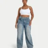 Dżinsy damskie wide leg – średni odcień Dżinsy damskie wide leg – średni odcień