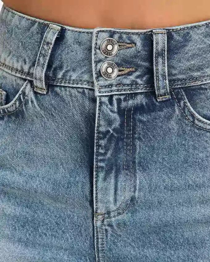 Dżinsy damskie wide leg – średni odcień Dżinsy damskie wide leg – średni odcień