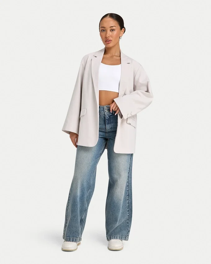 Dżinsy damskie wide leg – średni odcień Dżinsy damskie wide leg – średni odcień