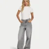 Dżinsy wide leg damskie