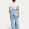 Dżinsy wide leg damskie – jasnoniebieskie Dżinsy wide leg damskie – jasnoniebieskie
