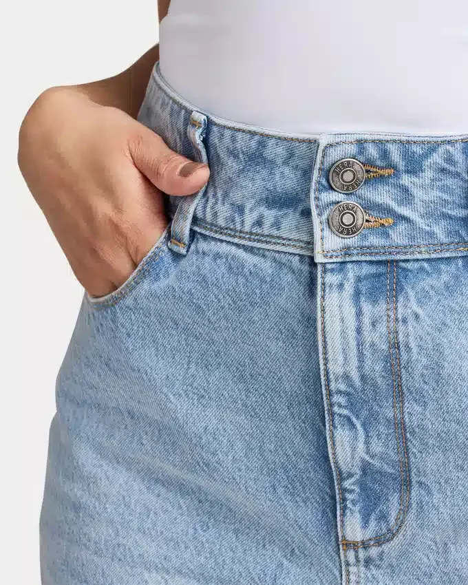 Dżinsy wide leg damskie – jasnoniebieskie Dżinsy wide leg damskie – jasnoniebieskie