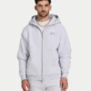Męska bluza z kapturem na zamek w stylu oversize Męska bluza z kapturem na zamek w stylu oversize