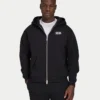 Męska bluza z kapturem na zamek w stylu oversize