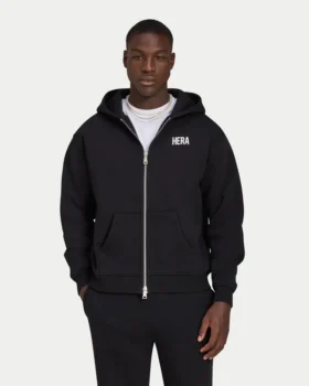 Męska bluza z kapturem na zamek w stylu oversize
