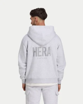 Męska bluza z kapturem na zamek w stylu oversize