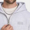 Męska bluza z kapturem na zamek w stylu oversize Męska bluza z kapturem na zamek w stylu oversize