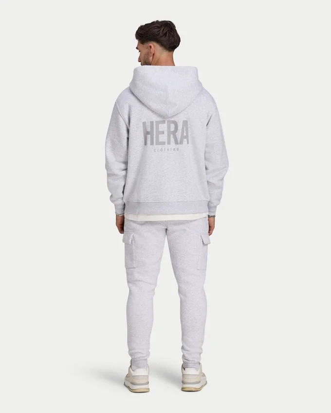 Męska bluza z kapturem na zamek w stylu oversize Męska bluza z kapturem na zamek w stylu oversize