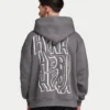 Męska bluza z kapturem w stylu graffiti w rozmiarze oversize