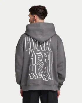 Męska bluza z kapturem w stylu graffiti w rozmiarze oversize
