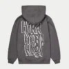 Męska bluza z kapturem w stylu graffiti w rozmiarze oversize