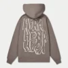 Męska bluza z kapturem w stylu graffiti w rozmiarze oversize