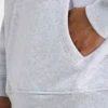 Męska bluza z kapturem w stylu oversize – szara melanżowa Męska bluza z kapturem w stylu oversize – szara melanżowa