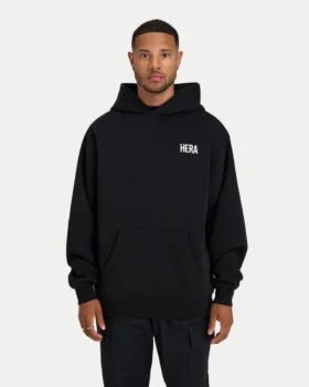 Męska bluza z kapturem w stylu oversized – czarna