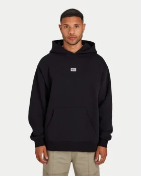 Męska bluza z kapturem w stylu oversized – czarna