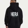 Męska bluza z kapturem w stylu oversized – czarna Męska bluza z kapturem w stylu oversized – czarna
