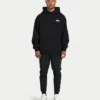 Męska bluza z kapturem w stylu oversized – czarna Męska bluza z kapturem w stylu oversized – czarna