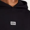 Męska bluza z kapturem w stylu oversized – czarna Męska bluza z kapturem w stylu oversized – czarna