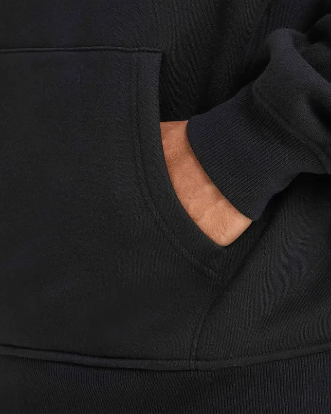 Męska bluza z kapturem w stylu oversized – czarna Męska bluza z kapturem w stylu oversized – czarna