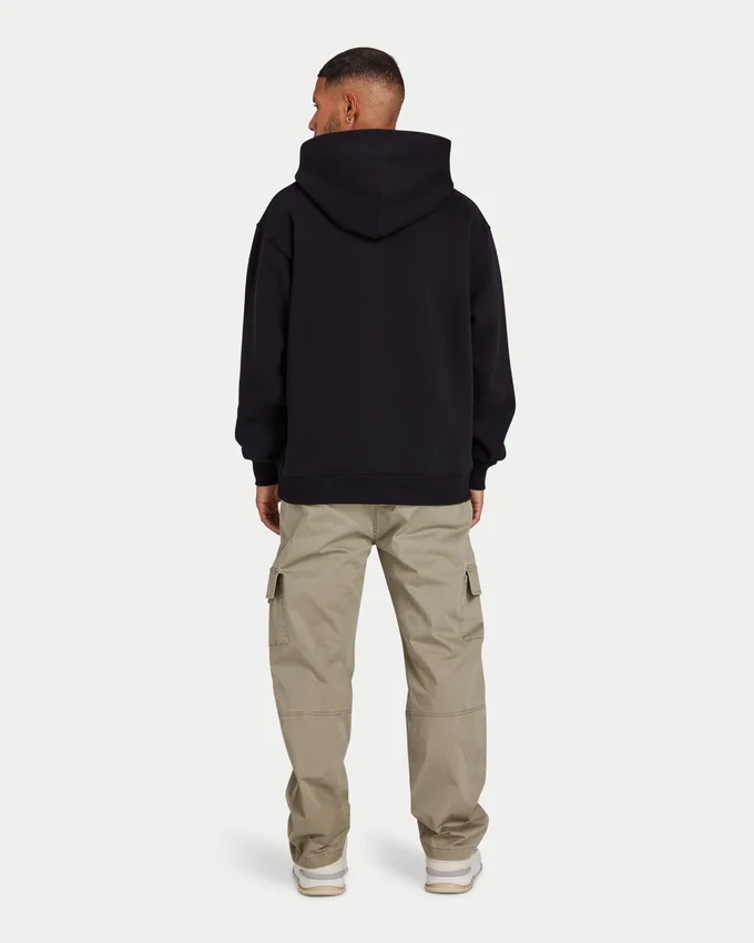Męska bluza z kapturem w stylu oversized – czarna Męska bluza z kapturem w stylu oversized – czarna