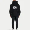 Męska bluza z kapturem w stylu oversized – czarna Męska bluza z kapturem w stylu oversized – czarna