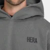 Męska bluza z kapturem w stylu oversized – kolor grafitowy Męska bluza z kapturem w stylu oversized – kolor grafitowy