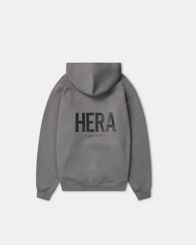 Męska bluza z kapturem w stylu oversized – kolor grafitowy Męska bluza z kapturem w stylu oversized – kolor grafitowy