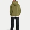 Męska bluza z kapturem w stylu oversized – oliwkowa zieleń Męska bluza z kapturem w stylu oversized – oliwkowa zieleń