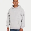 Męska bluza z kapturem w stylu oversized – szara melanżowa Męska bluza z kapturem w stylu oversized – szara melanżowa